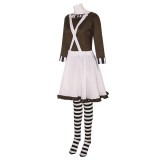 Charlie and the Chocolate Factory Oompa Loompa Female Cosplay Costume Halloween Carnival Outfit