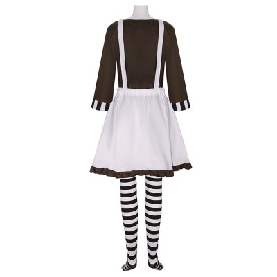 Charlie and the Chocolate Factory Oompa Loompa Female Cosplay Costume Halloween Carnival Outfit