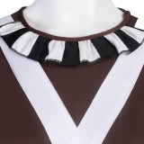 Charlie and the Chocolate Factory Chocolate Women Dress Cosplay Costume Halloween Carnival Outfit