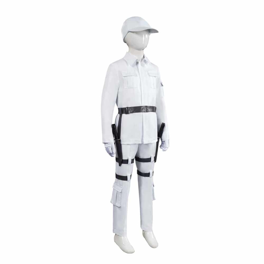 Cells At Work White Blood Cell Kids Children White Cosplay Costume Halloween Carnival Outfit