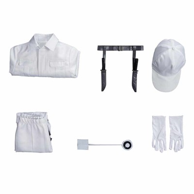 Cells At Work White Blood Cell Kids Children White Cosplay Costume Halloween Carnival Outfit