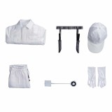 Cells At Work White Blood Cell Kids Children White Cosplay Costume Halloween Carnival Outfit