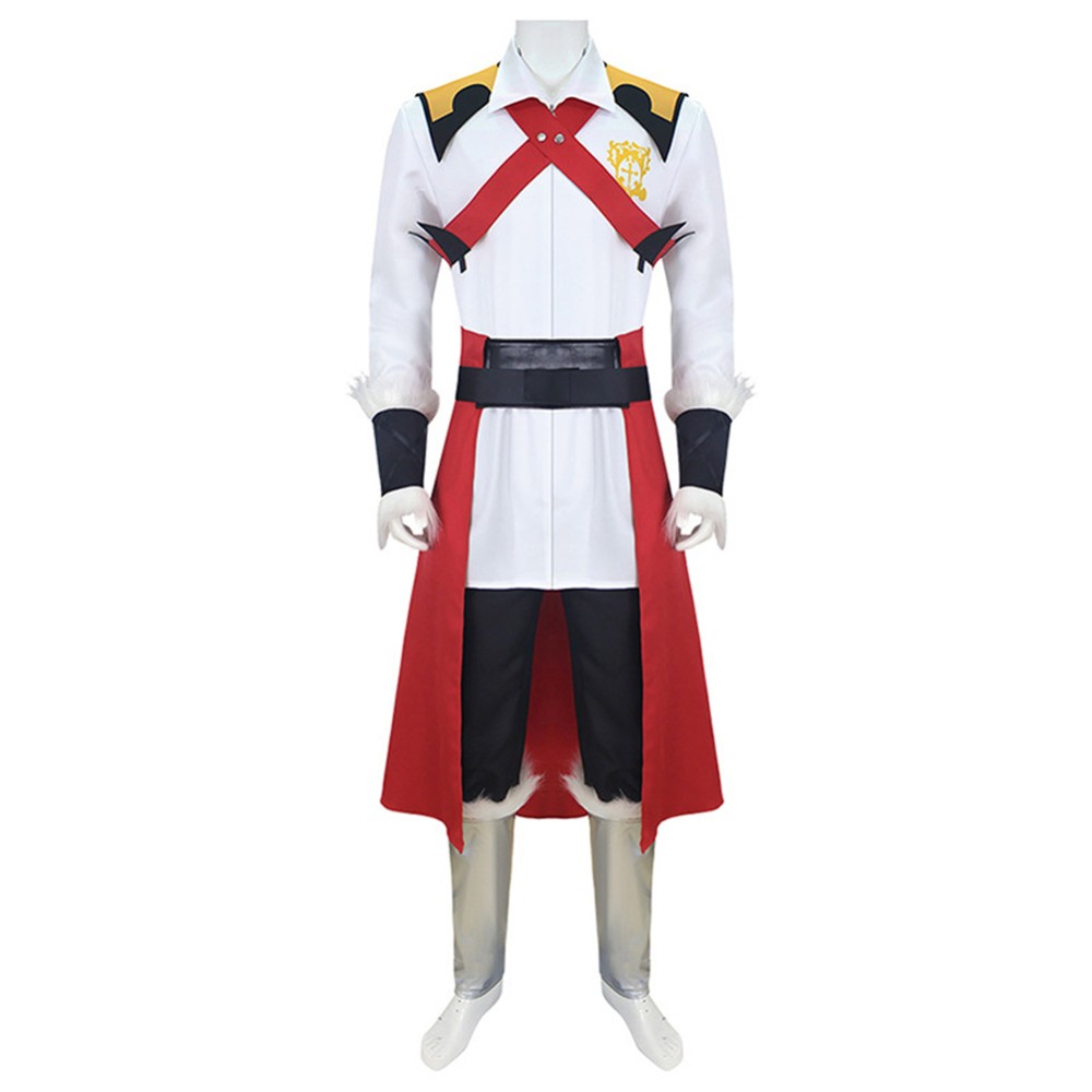Castlevania Belmont Men White Unifrom Set Party Cosplay Costume Halloween Carnival