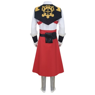 Castlevania Belmont Men White Unifrom Set Party Cosplay Costume Halloween Carnival