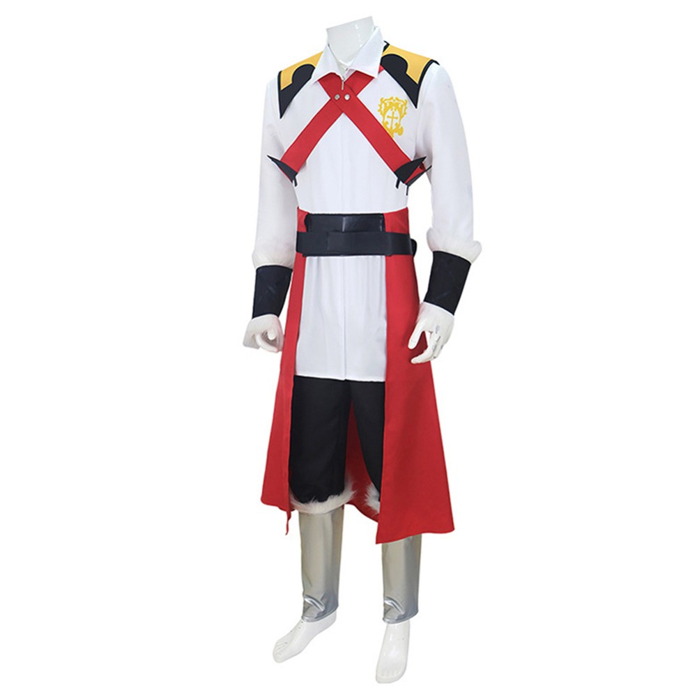 Castlevania Belmont Men White Unifrom Set Party Cosplay Costume Halloween Carnival