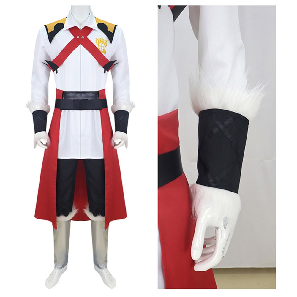 Castlevania Belmont Men White Unifrom Set Party Cosplay Costume Halloween Carnival