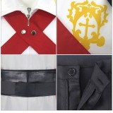 Castlevania Belmont Men White Unifrom Set Party Cosplay Costume Halloween Carnival