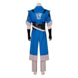 Castlevania: Nocturne Season 2 Richter Belmont Men Blue Cosplay Costume Halloween Carnival Outfit