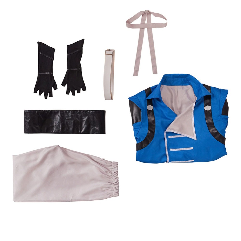 Castlevania: Nocturne Season 2 Richter Belmont Men Blue Cosplay Costume Halloween Carnival Outfit