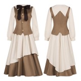 Cardcaptor Sakura Tomoyo Daidouji Khaki Dress Cosplay Costume Halloween Carnival Outfit