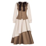 Cardcaptor Sakura Tomoyo Daidouji Khaki Dress Cosplay Costume Halloween Carnival Outfit