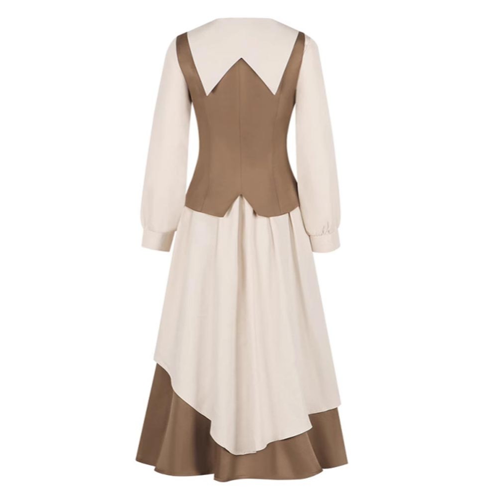 Cardcaptor Sakura Tomoyo Daidouji Khaki Dress Cosplay Costume Halloween Carnival Outfit