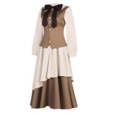 Cardcaptor Sakura Tomoyo Daidouji Khaki Dress Cosplay Costume Halloween Carnival Outfit