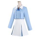 Cardcaptor Sakura Sakura Kinomoto Women Blue Skirt Party Cosplay Costume Halloween Carnival Outfit