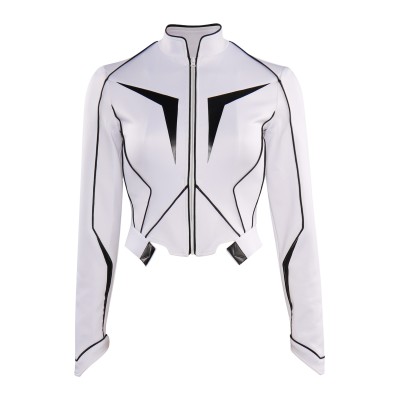 Captain Monica Rambeau White Suit Cosplay Costume Halloween Carnival Outfit