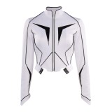 Captain Monica Rambeau White Suit Cosplay Costume Halloween Carnival Outfit