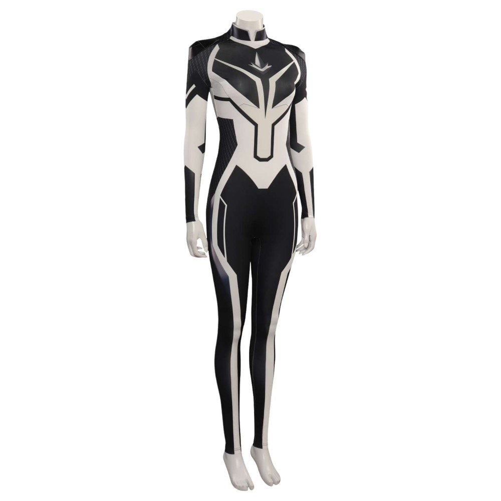 Captain 2 Monica Rambeau Spectrum Jumpsuit Suit Cosplay Costume Halloween Carnival Outfit