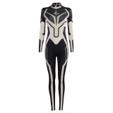 Captain 2 Monica Rambeau Spectrum Jumpsuit Suit Cosplay Costume Halloween Carnival Outfit