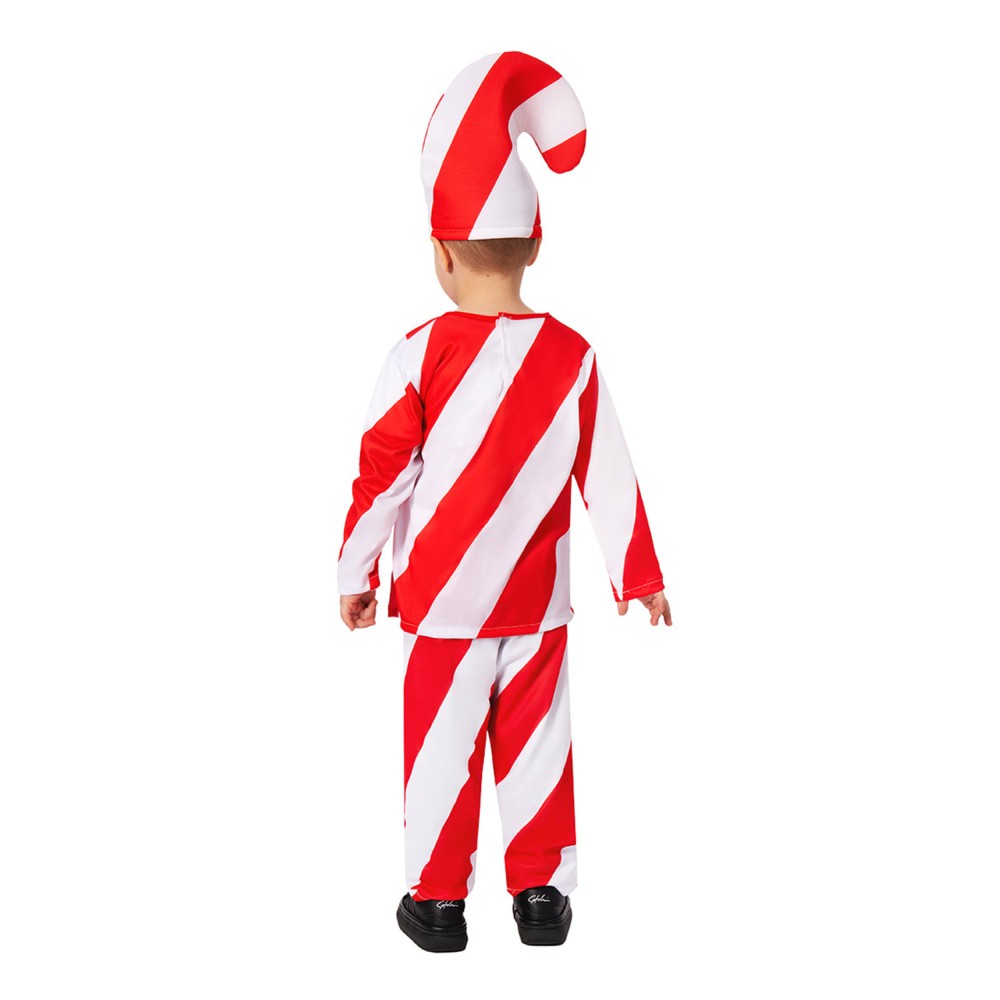 Candy Cane Christmas Kids Children Suit Cosplay Costume Halloween Carnival Outfit