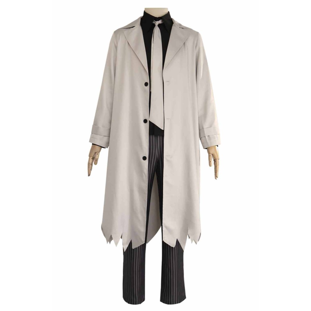 Bungo Stray Dogs Ryunosuke Akutagawa Grey Uniform Suit Cosplay Costume Halloween Carnival Outfit