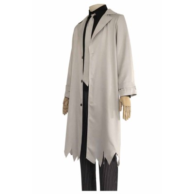 Bungo Stray Dogs Ryunosuke Akutagawa Grey Uniform Suit Cosplay Costume Halloween Carnival Outfit
