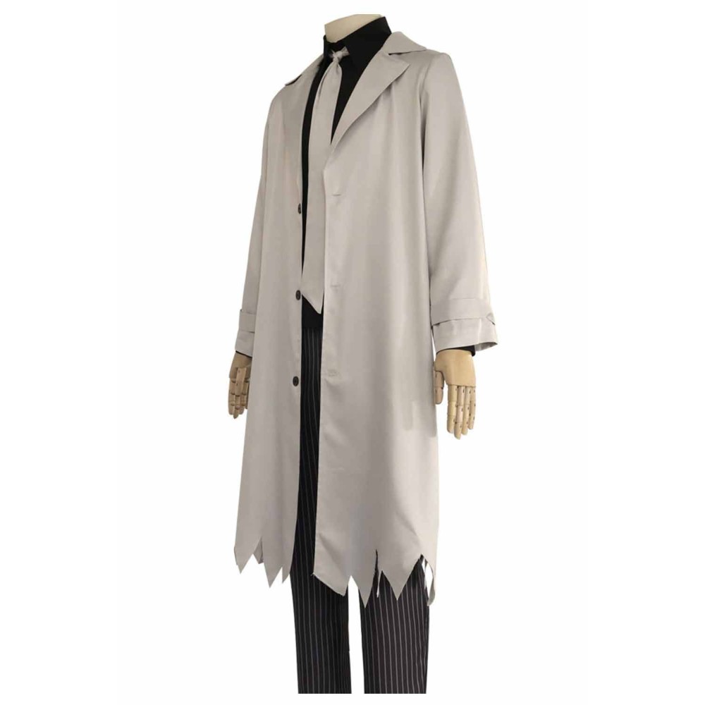 Bungo Stray Dogs Ryunosuke Akutagawa Grey Uniform Suit Cosplay Costume Halloween Carnival Outfit