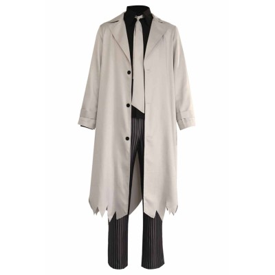 Bungo Stray Dogs Ryunosuke Akutagawa Grey Uniform Suit Cosplay Costume Halloween Carnival Outfit