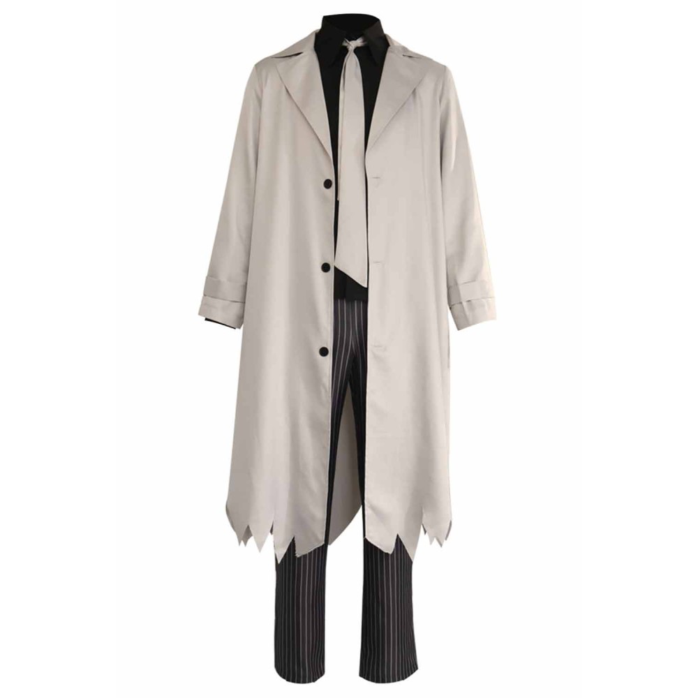 Bungo Stray Dogs Ryunosuke Akutagawa Grey Uniform Suit Cosplay Costume Halloween Carnival Outfit