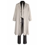 Bungo Stray Dogs Ryunosuke Akutagawa Grey Uniform Suit Cosplay Costume Halloween Carnival Outfit