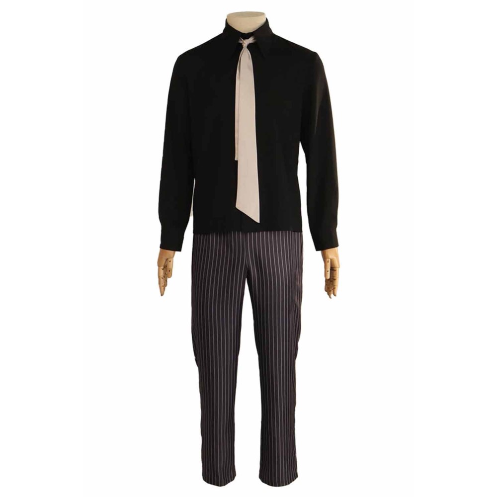 Bungo Stray Dogs Ryunosuke Akutagawa Grey Uniform Suit Cosplay Costume Halloween Carnival Outfit