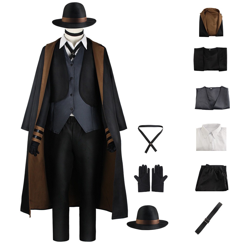 Bungo Stray Dogs Nakahara Chuuya Suit Cosplay Costume Halloween Carnival Outfit