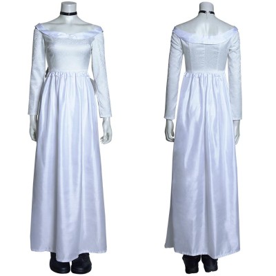 Bride of Chucky Tiffany Long Dress Set Party Cosplay Costume Halloween Carnival
