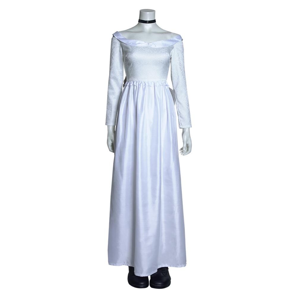 Bride of Chucky Tiffany Long Dress Set Party Cosplay Costume Halloween Carnival