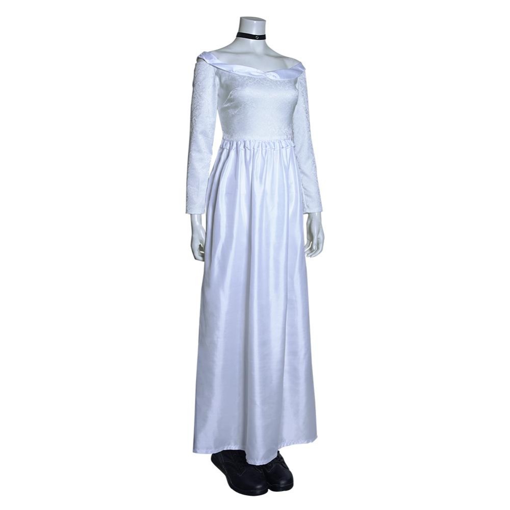 Bride of Chucky Tiffany Long Dress Set Party Cosplay Costume Halloween Carnival