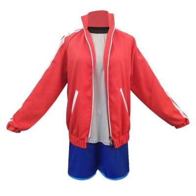 Brand New Animal Michiru Kagemori Beastman Red Suit Cosplay Costume Halloween Carnival Outfit