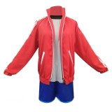 Brand New Animal Michiru Kagemori Beastman Red Suit Cosplay Costume Halloween Carnival Outfit