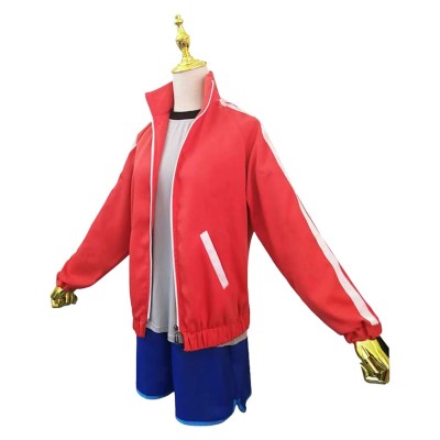 Brand New Animal Michiru Kagemori Beastman Red Suit Cosplay Costume Halloween Carnival Outfit