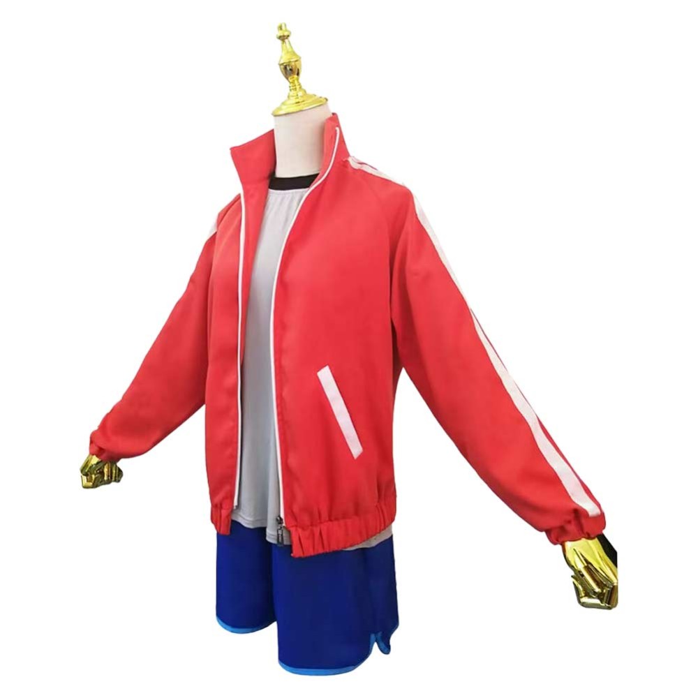 Brand New Animal Michiru Kagemori Beastman Red Suit Cosplay Costume Halloween Carnival Outfit