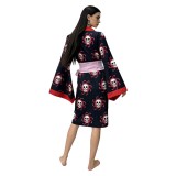 Boa Hancock Women Black Kimono Cosplay Costume Halloween Carnival Outfit