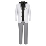 Blue Lock Seishiro Nagi White Cosplay Costume Halloween Carnival Outfit