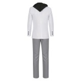 Blue Lock Seishiro Nagi White Cosplay Costume Halloween Carnival Outfit