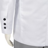 Blue Lock Seishiro Nagi White Cosplay Costume Halloween Carnival Outfit
