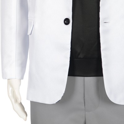 Blue Lock Seishiro Nagi White Cosplay Costume Halloween Carnival Outfit