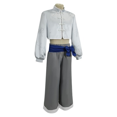 Blue Lock Seishiro Nagi Kung Fu Cosplay Costume Halloween Carnival Outfit