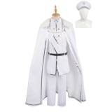 Blue Lock Reo Mikage White Uniform Full Set With Hat Suit Cosplay Costume Halloween Carnival Outfit