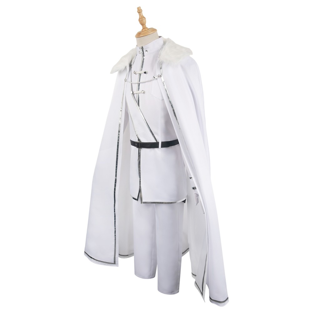 Blue Lock Reo Mikage White Uniform Full Set With Hat Suit Cosplay Costume Halloween Carnival Outfit