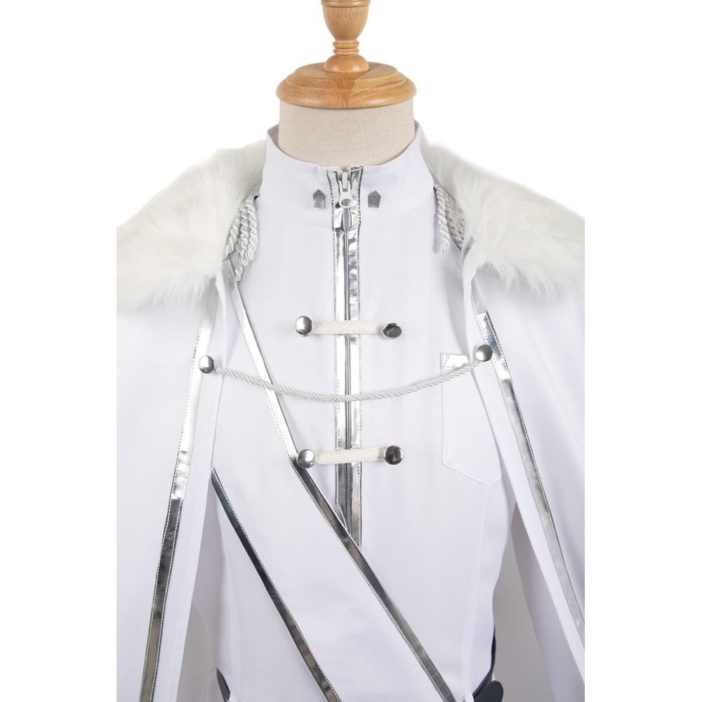 Blue Lock Reo Mikage White Uniform Full Set With Hat Suit Cosplay Costume Halloween Carnival Outfit