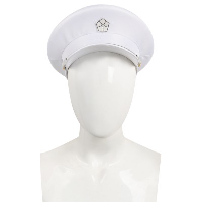Blue Lock Reo Mikage White Uniform Full Set With Hat Suit Cosplay Costume Halloween Carnival Outfit
