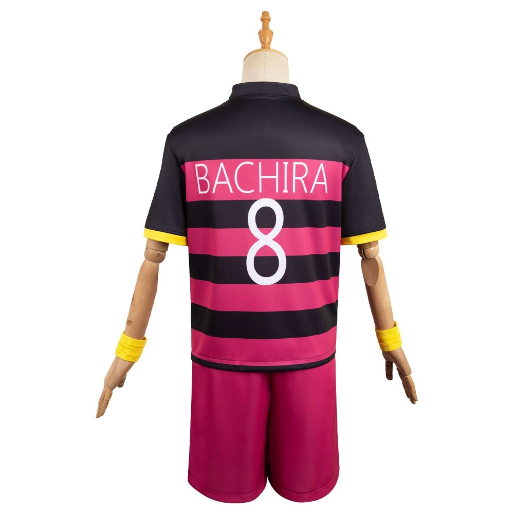 BLUE LOCK Meguru Bachira No.8 Uniform Suit Cosplay Costume Halloween Carnival Outfit