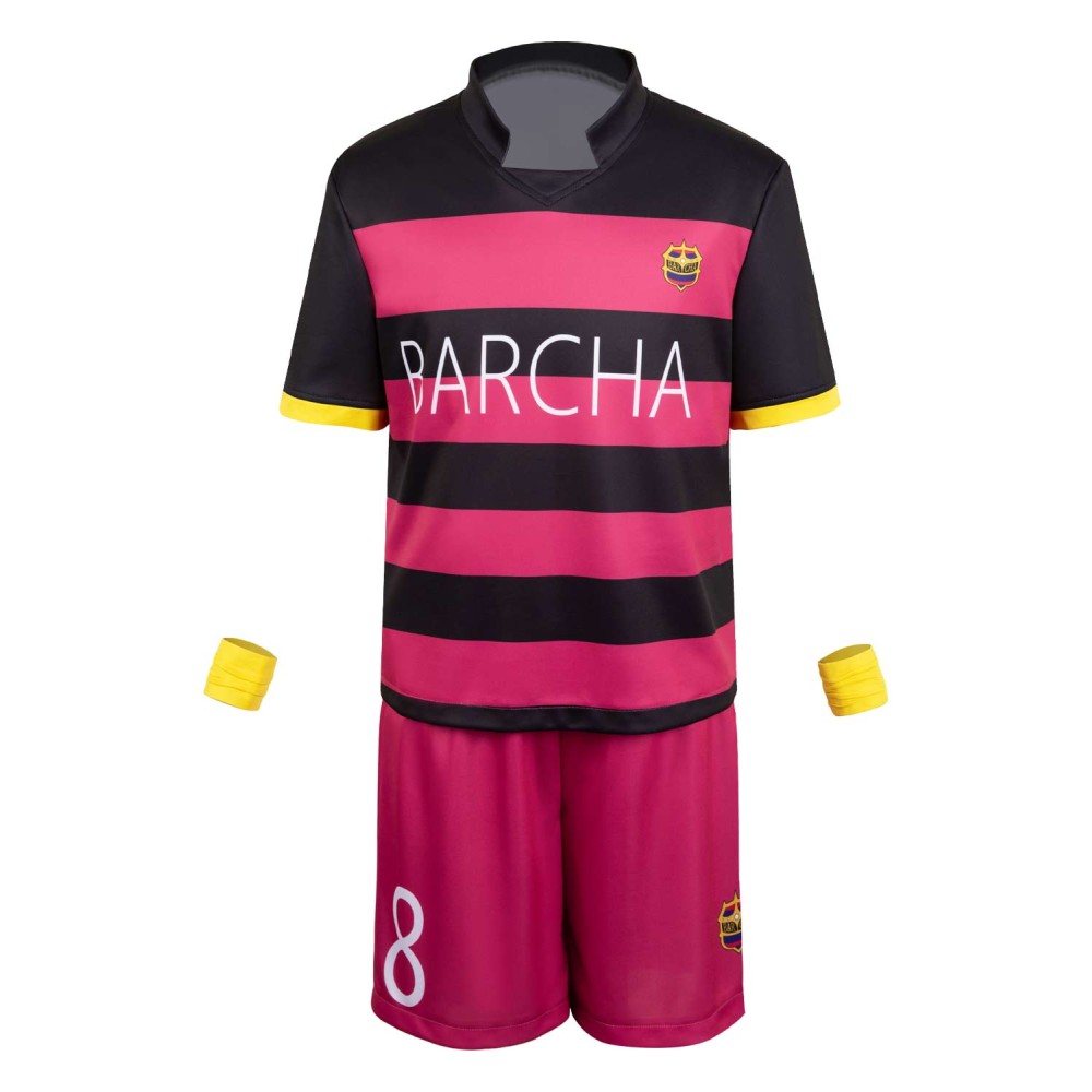 BLUE LOCK Meguru Bachira No.8 Uniform Suit Cosplay Costume Halloween Carnival Outfit